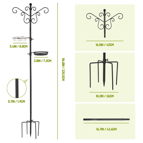 MIXXIDEA five-prong base provides stable support in wind and rain