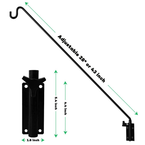 MIXXIDEA adjustable pole enables 180-degree rotation for flexible placement.