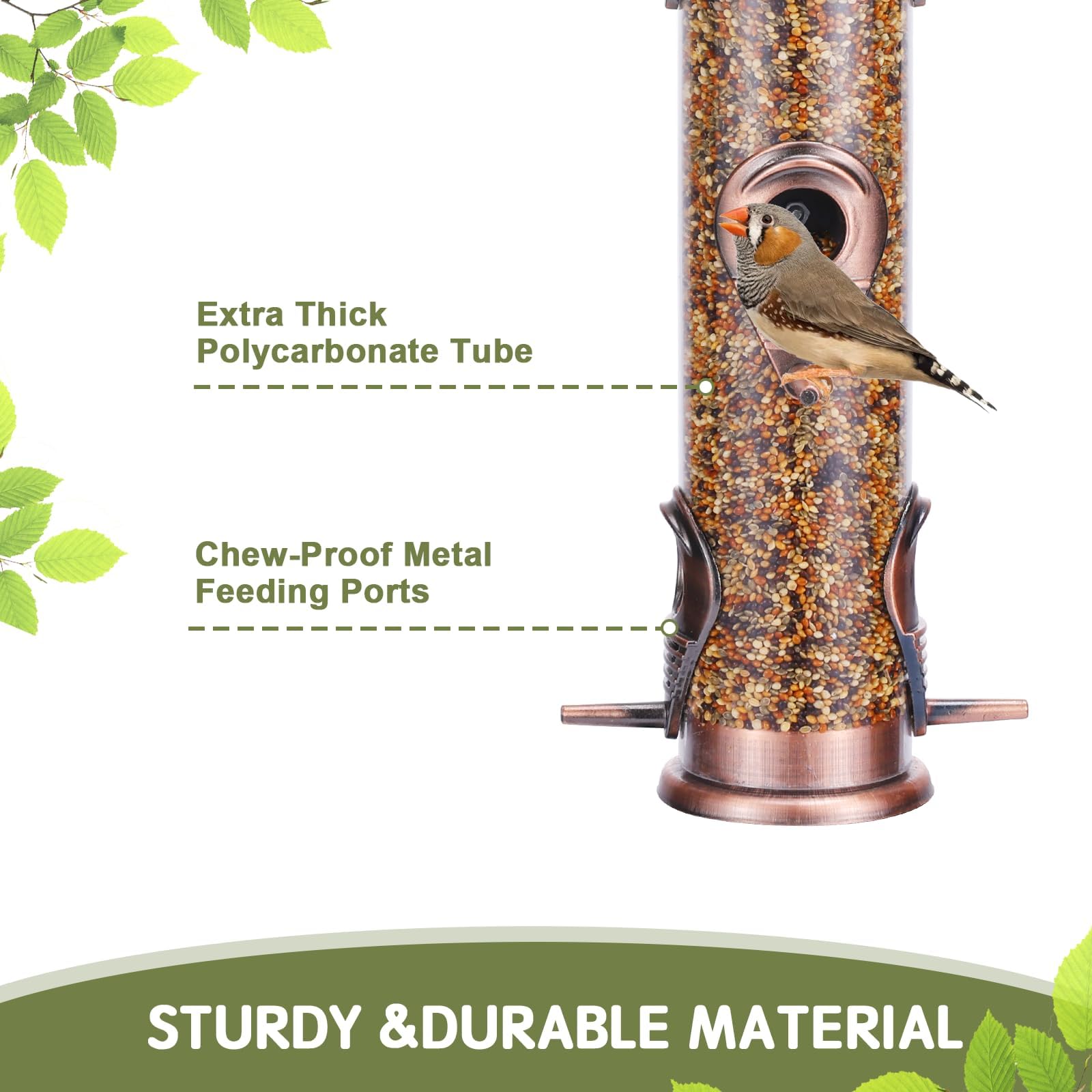 Clear seed compartment helps you refill seeds at the right time.