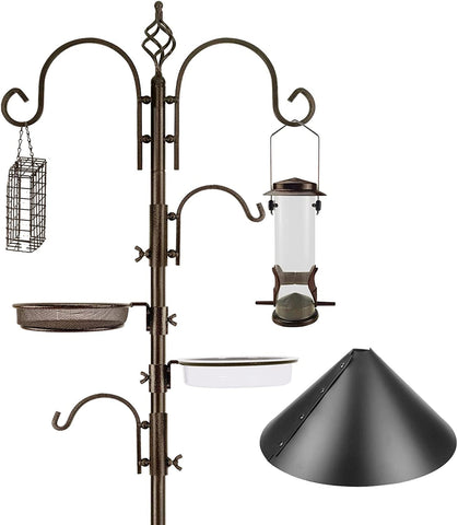 MIXXIDEA bird feeding station pole ready for backyard viewing and bird attraction