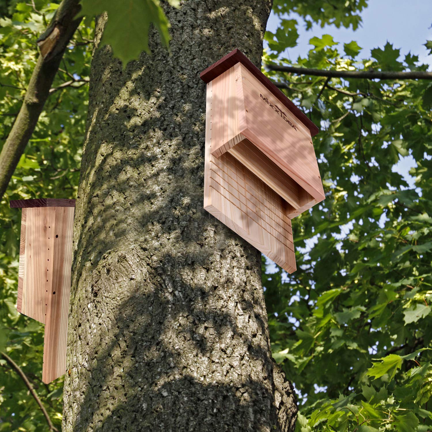 MIXXIDEA outdoor bat box for small colonies seeking safe habitat