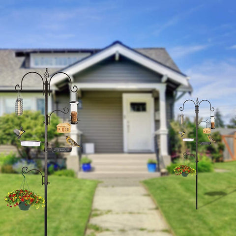 MIXXIDEA setup showing tool-free assembly of the tall feeder pole