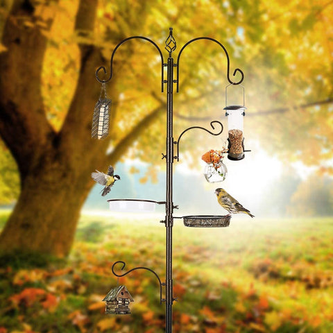 Bronze-coated MIXXIDEA metal finish resists rust and adds outdoor elegance