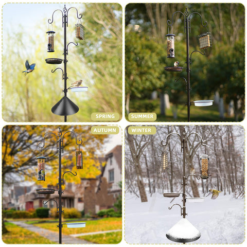 MIXXIDEA double-hook configuration supports accessories and feeders.