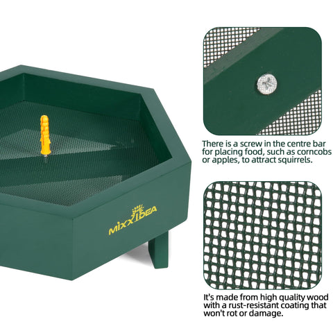 MIXXIDEA easy-clean feeder can be inverted for quick debris removal.
