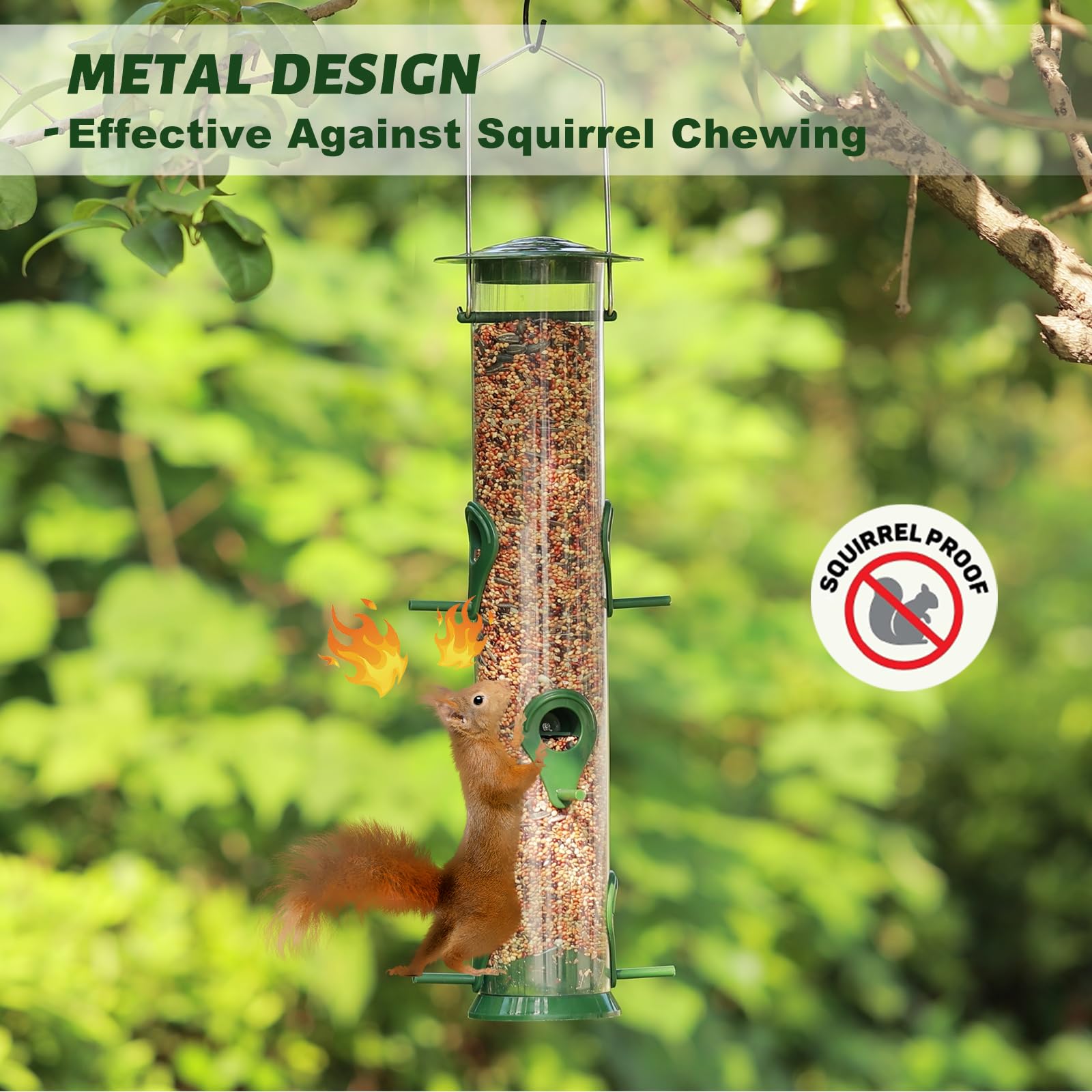 MIXXIDEA outdoor feeder is easy to clean and relocate.