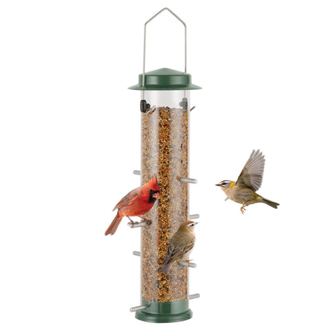 MIXXIDEA Finch Bird Feeder with 8 ports for multiple birds.