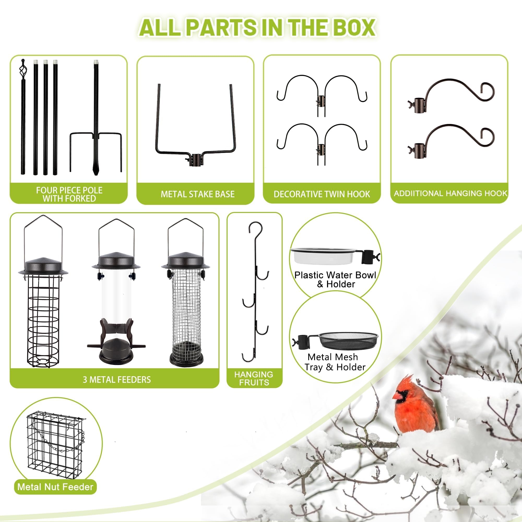 MIXXIDEA garden-friendly design blends with outdoor decor and natural surroundings.