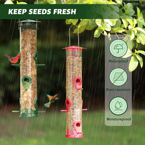 MIXXIDEA hard plastic wild bird feeder for outdoor spaces