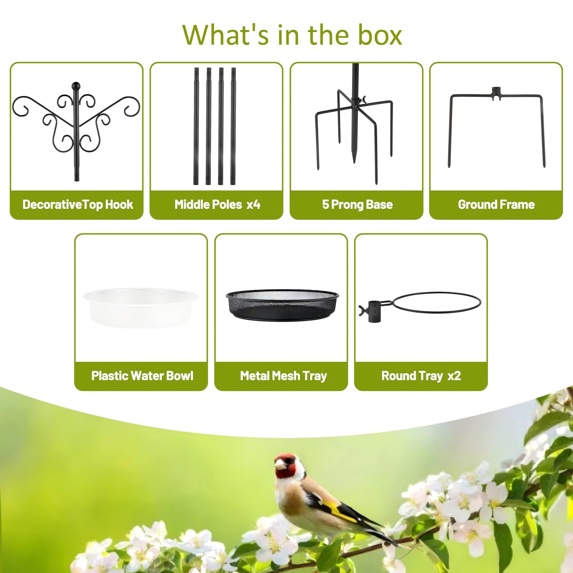MIXXIDEA metal tray keeps seeds accessible and reduces mess