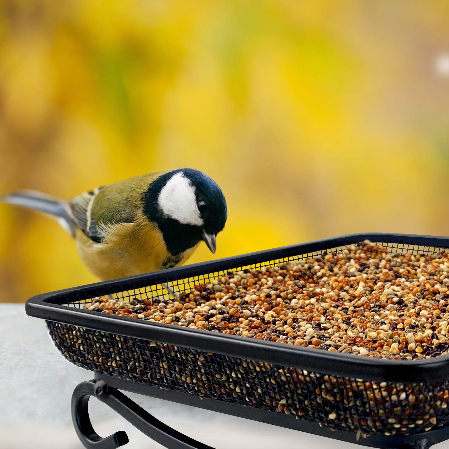 MIXXIDEA pack of two bird feeders for garden and backyard