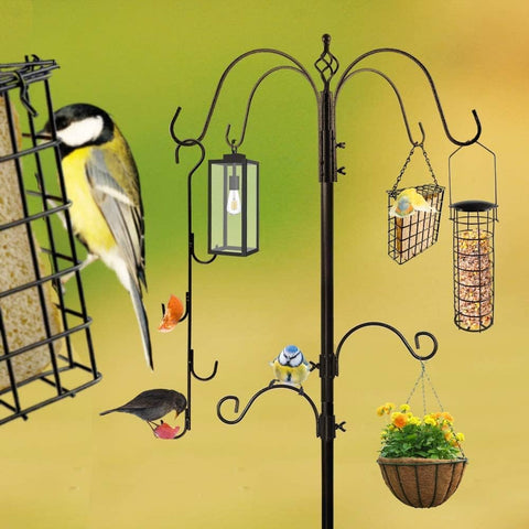 MIXXIDEA round mesh feeder attracts insects and seeds for variety.
