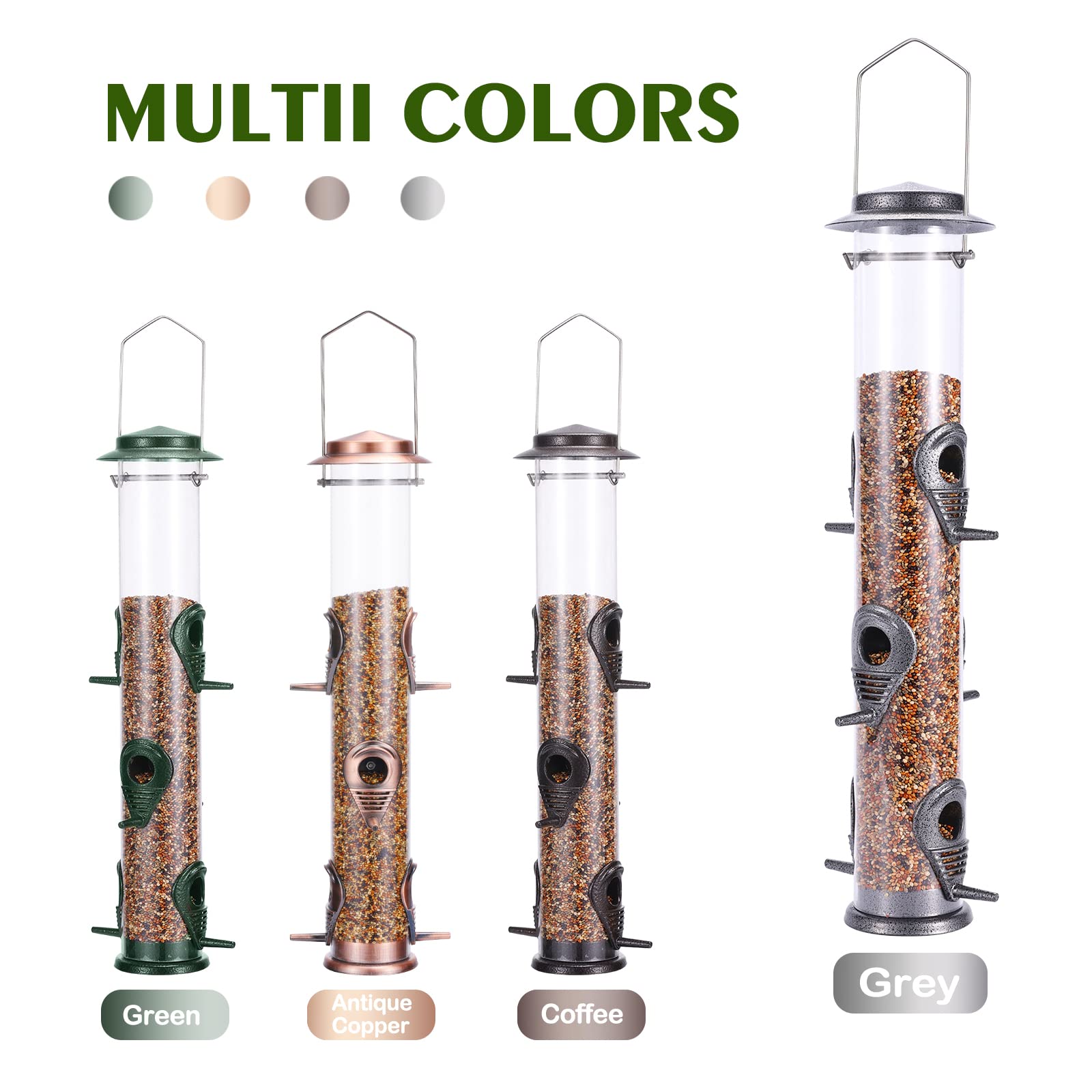 MIXXIDEA simple-to-mount feeder for balcony, garden, or patio.