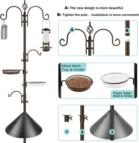 MIXXIDEA squirrel baffle protects feeders and reduces nibbling in your garden