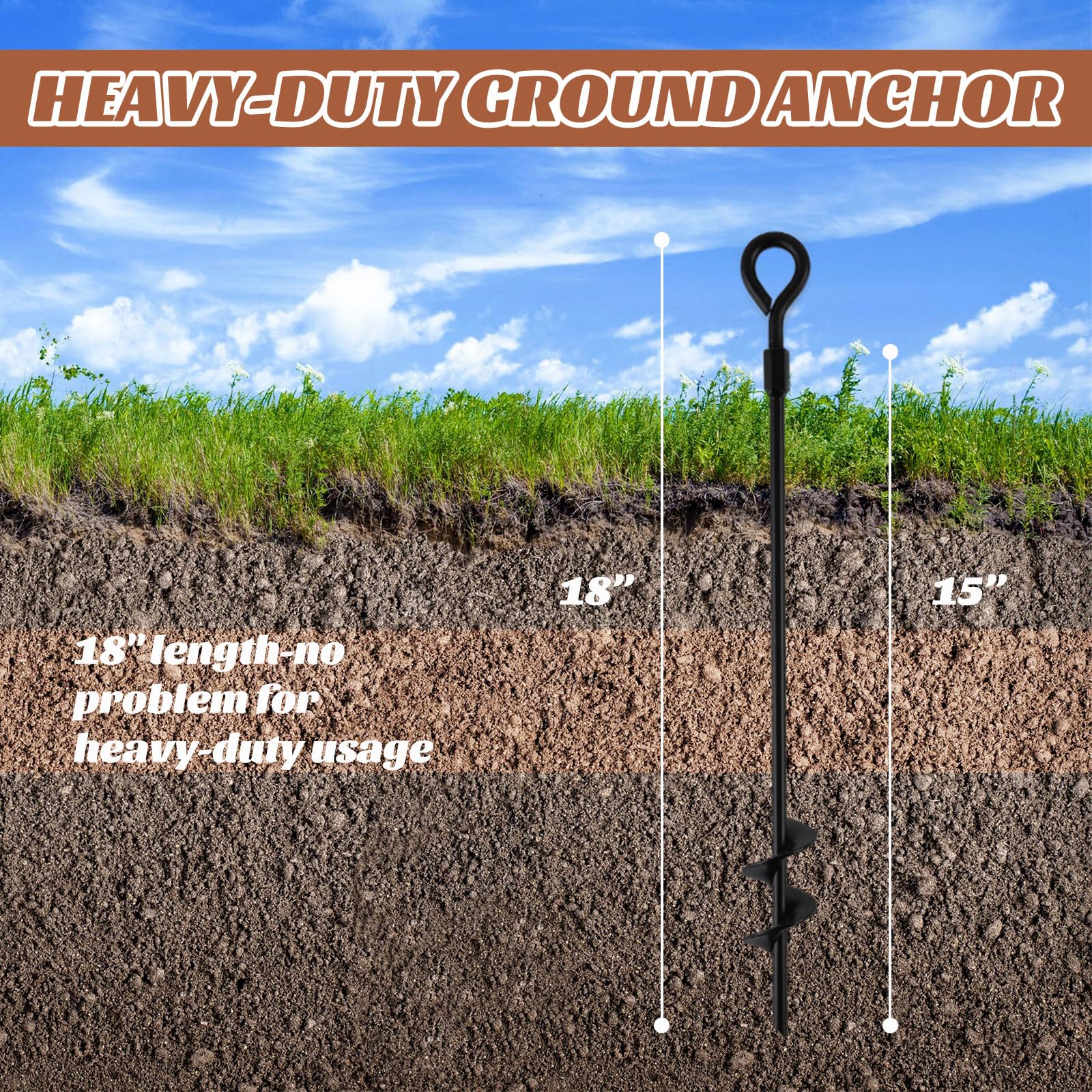 MIXXIDEA trampoline anchor provides steadier setups for outdoor play.