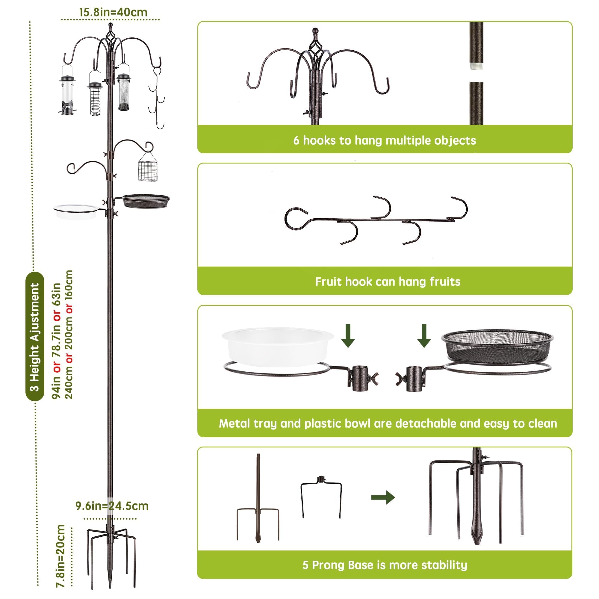 MIXXIDEA water bowl accessory on the stand supports hydration during bird visits.
