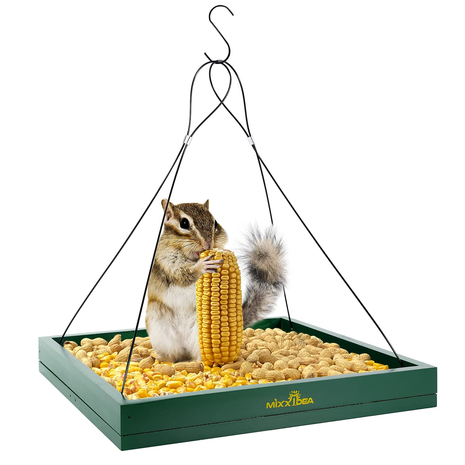 MIXXIDEA wooden seed tray platform closeup highlights sturdy construction