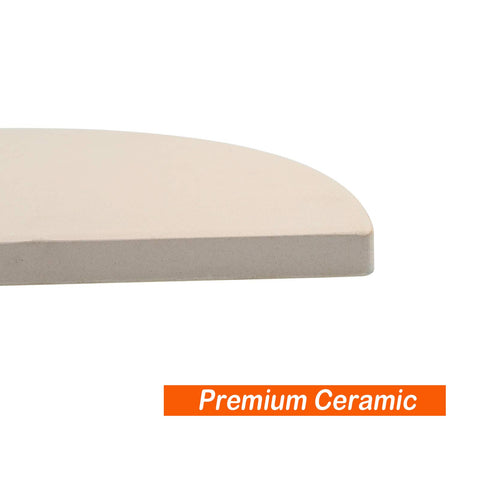 MixRBBQ BBQ Future ceramic heat deflector showing heat retention and even circulation