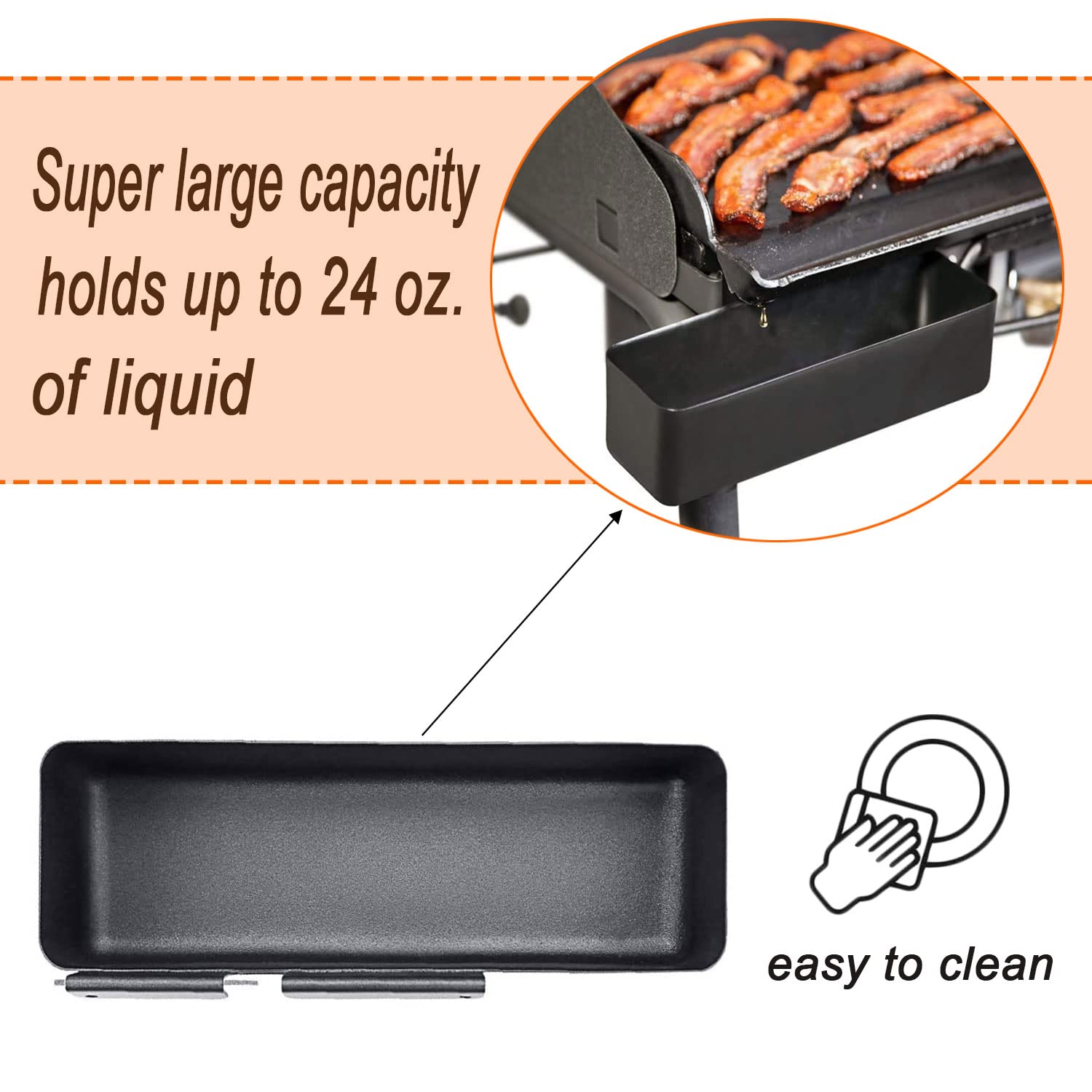 MixRBBQ SG100-fit grease catcher for Camp Chef griddles