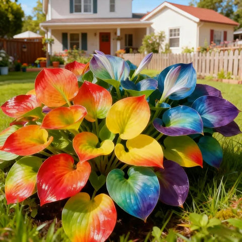 Mixrug 207+ hosta seeds ensure consistent variegation on mature leaves.