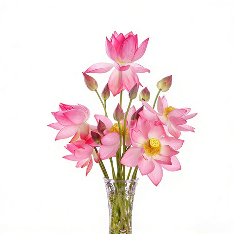 Mixrug lotus seeds suit balcony gardens with blooming water focal point