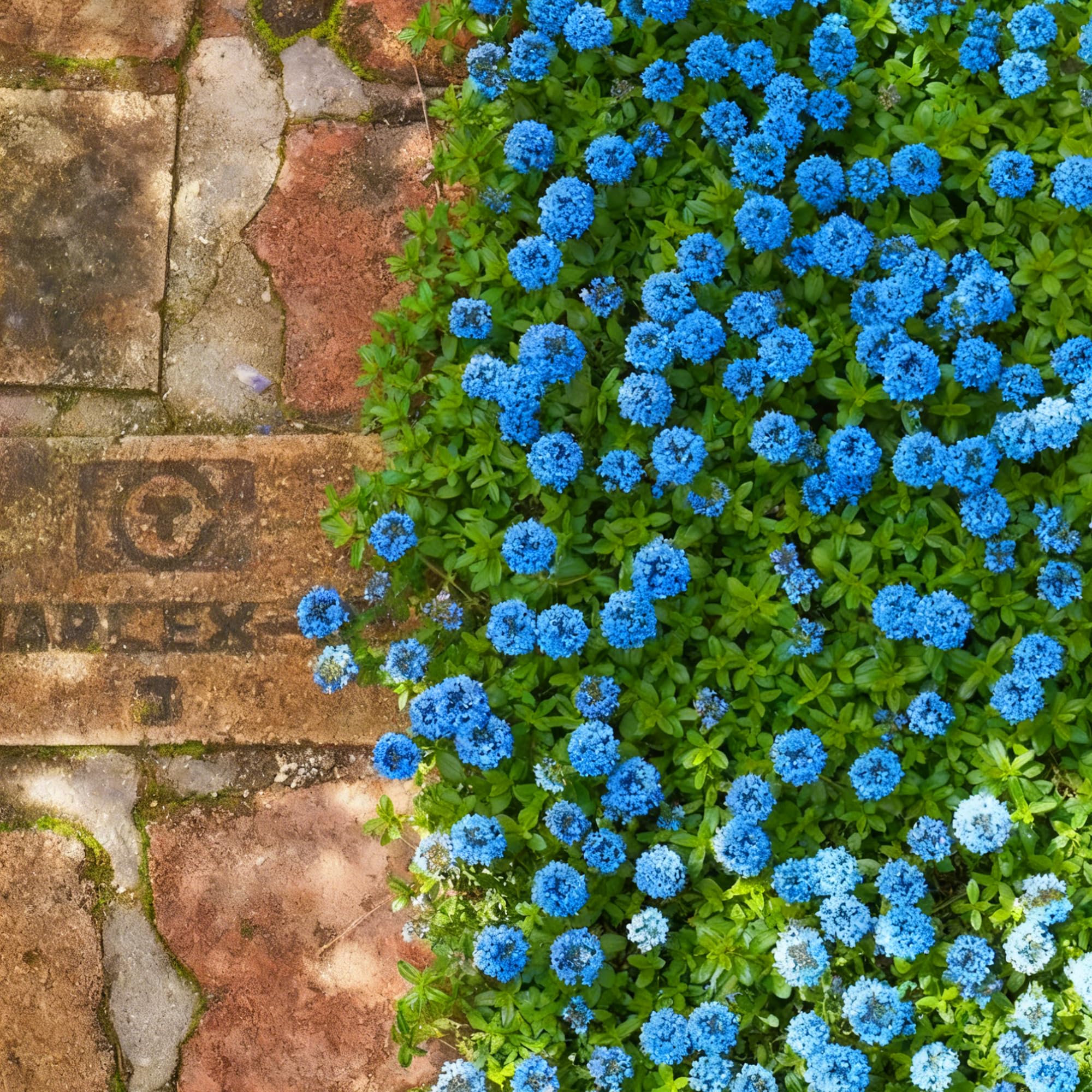 Mixrug blue creeping thyme seeds full sun planting for drought-tolerant landscapes.