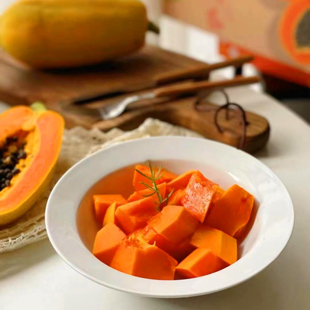 Mixrug Dwarf Papaya Sunlit Orchard highlights tropical vibes for home growing.