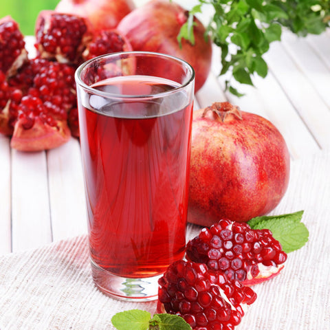 Harvest-ready Mixrug Dwarf Pomegranate fruits from your home garden.