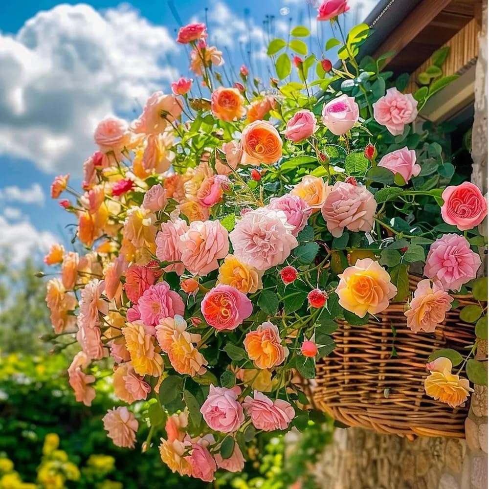 Mixrug garden-rose-seeds brighten borders with ornamental blooms and outdoor charm.