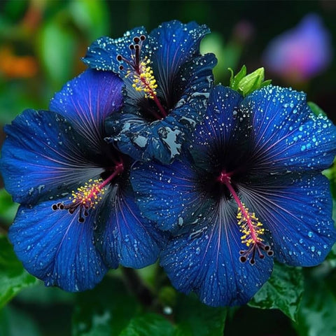 Mixrug hibiscus seeds border display for sunny beds