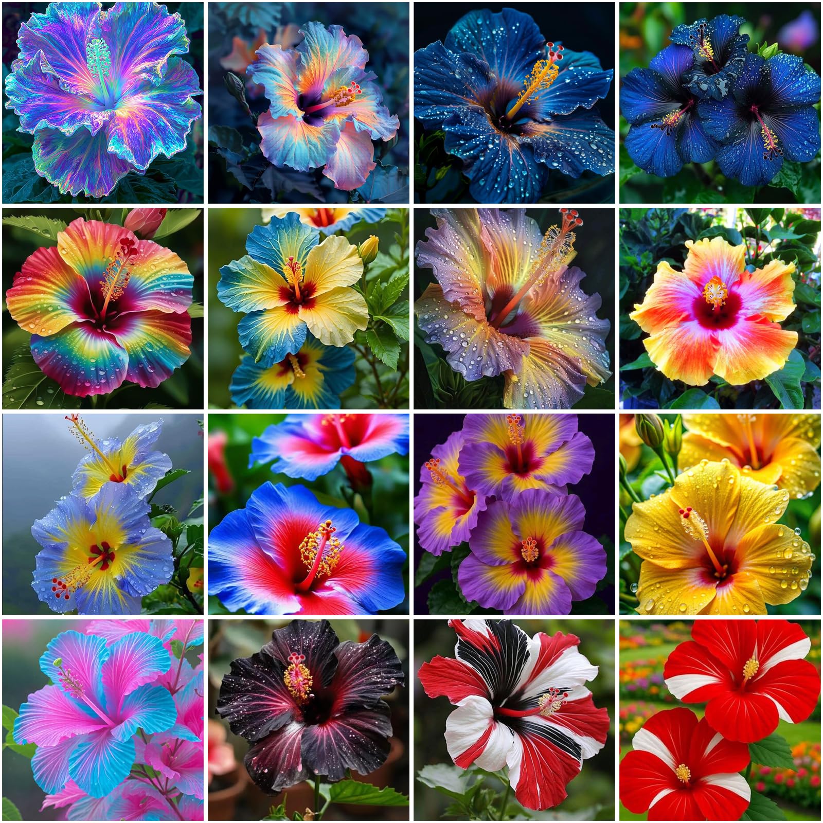 Mixrug hibiscus seeds mixed blooms for vibrant garden borders