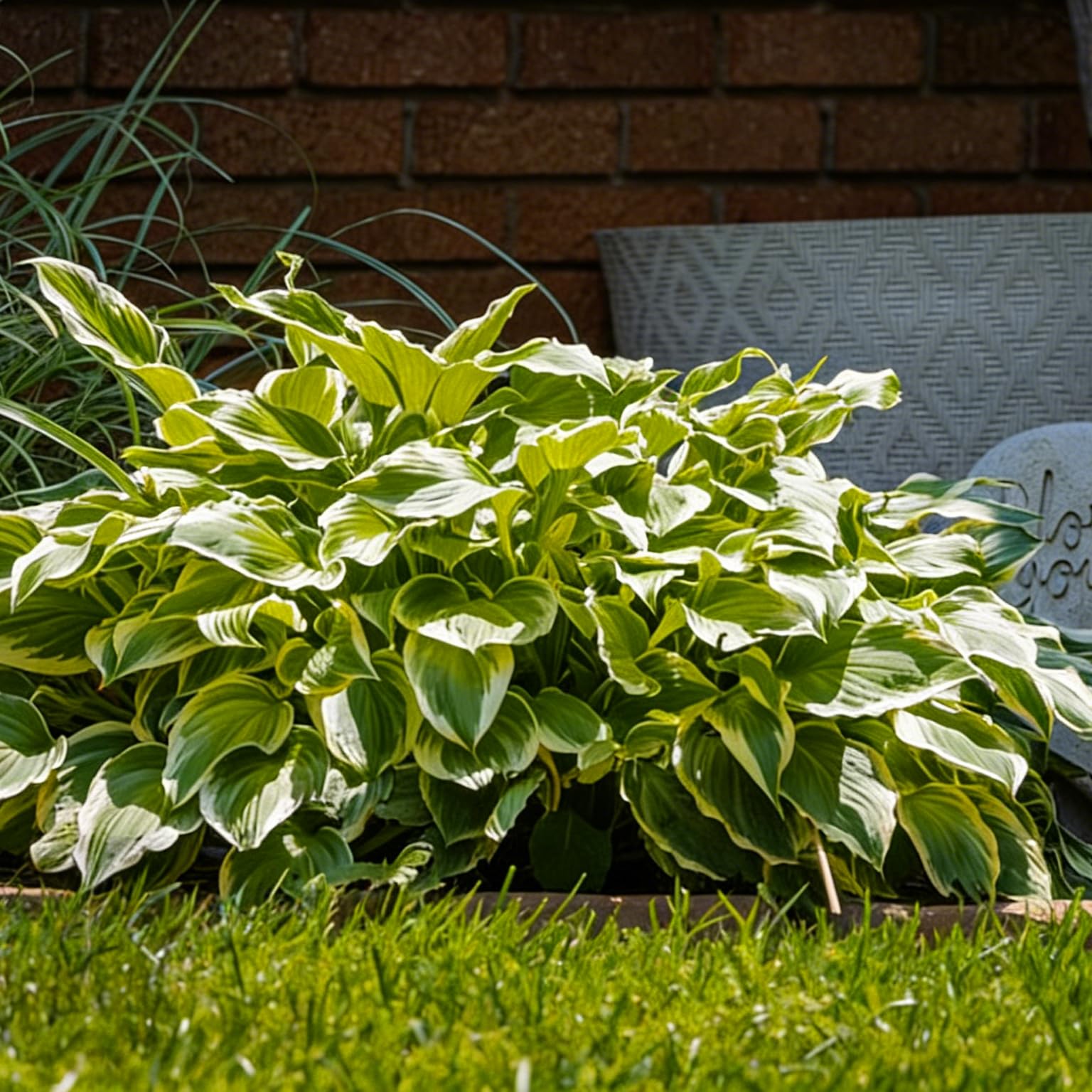 Mixrug Hosta container planting idea for balconies and patios