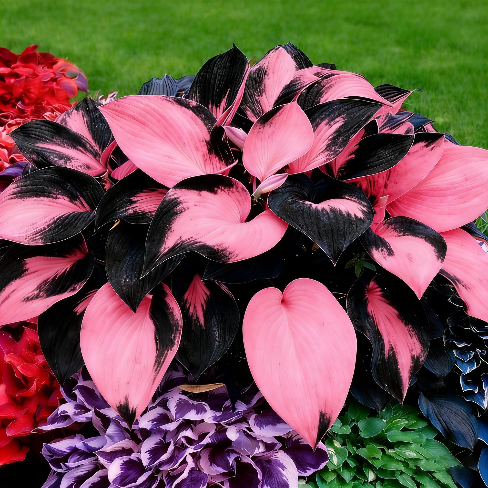Mixrug Hosta prepared for container planting on balcony or patio.
