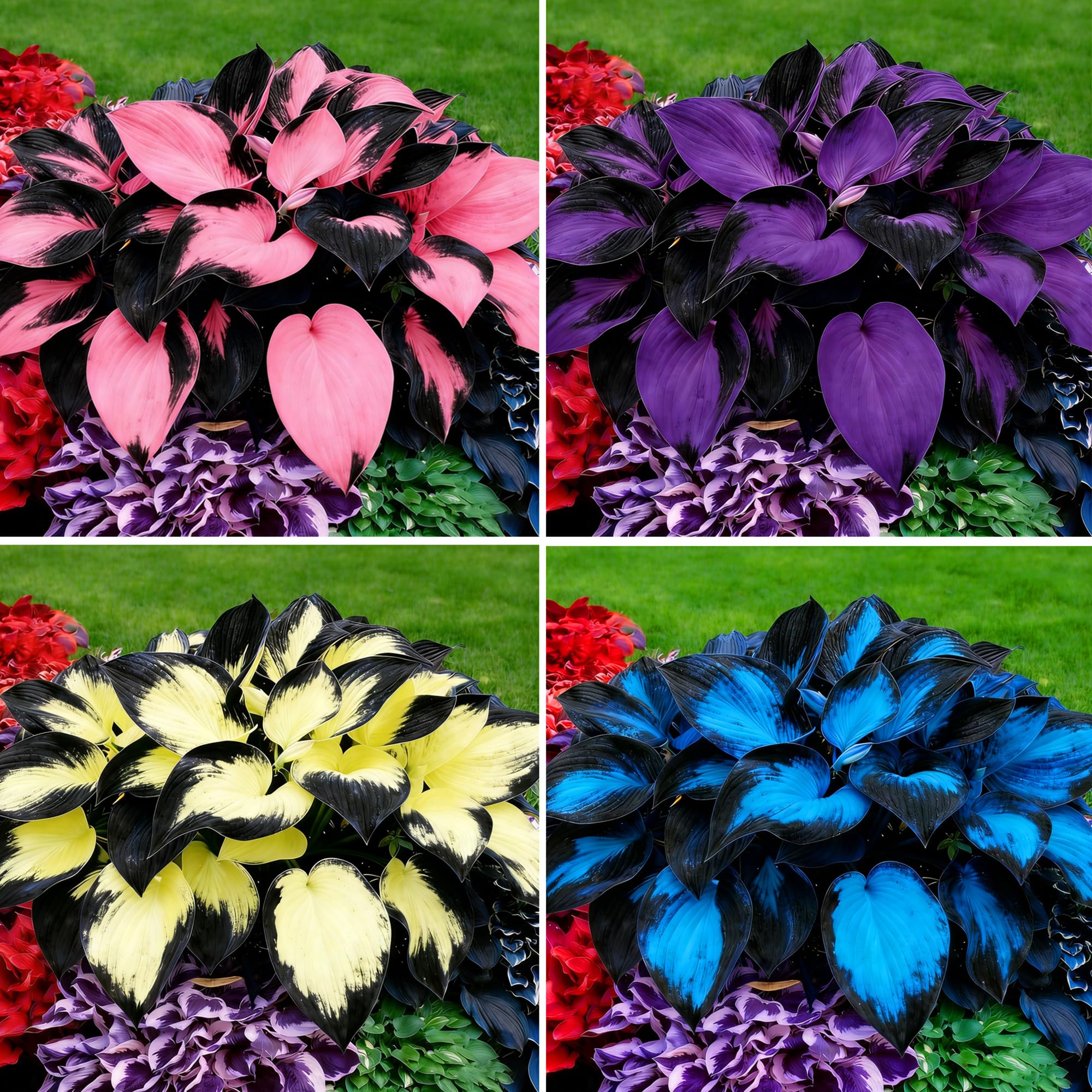 Mixrug Hosta seeds bundle shows diverse varieties for shade garden planning.