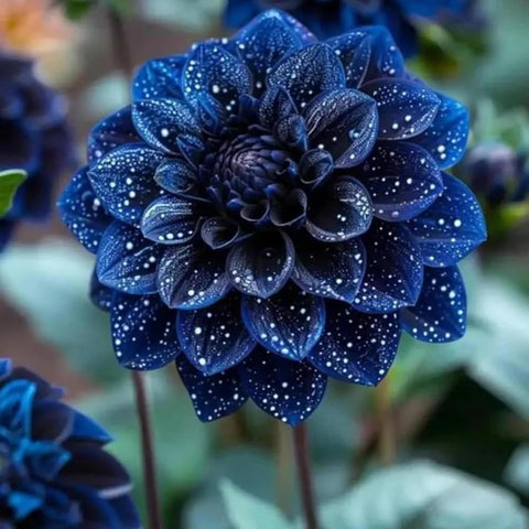 Mixrug Labyrinth Dahlia seeds border display provide bold color along borders.