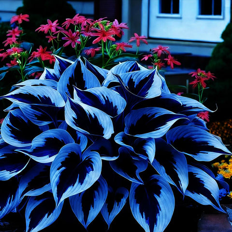 Mixrug Hosta seeds establish a perennial ground cover in USDA zones 3-9.