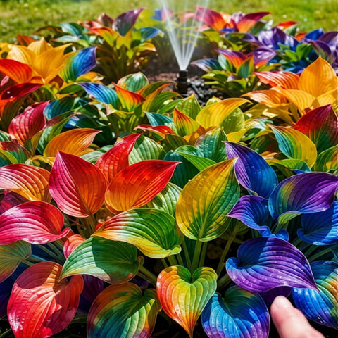 Mixrug Hosta seeds thrive in north-facing areas, creating lush shade with low maintenance.