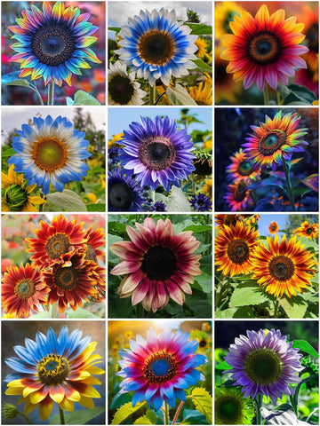 Mixrug multi-colored sunflower seeds for planting deliver vibrant blooms in your outdoor garden