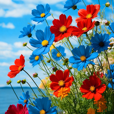 Mixrug perennial cosmos blooms provide long-season beauty and drought tolerance