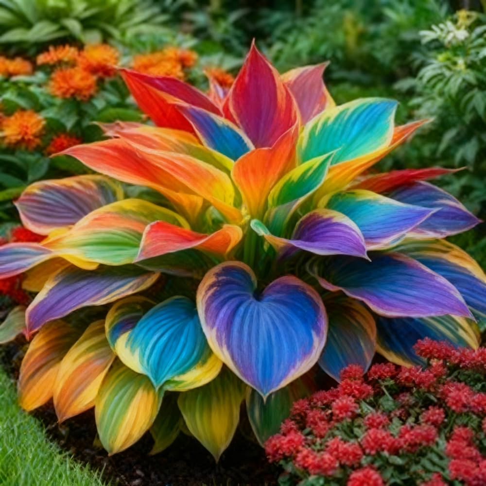 Mixrug rare blue hosta seeds with midnight blue foliage for shaded borders.