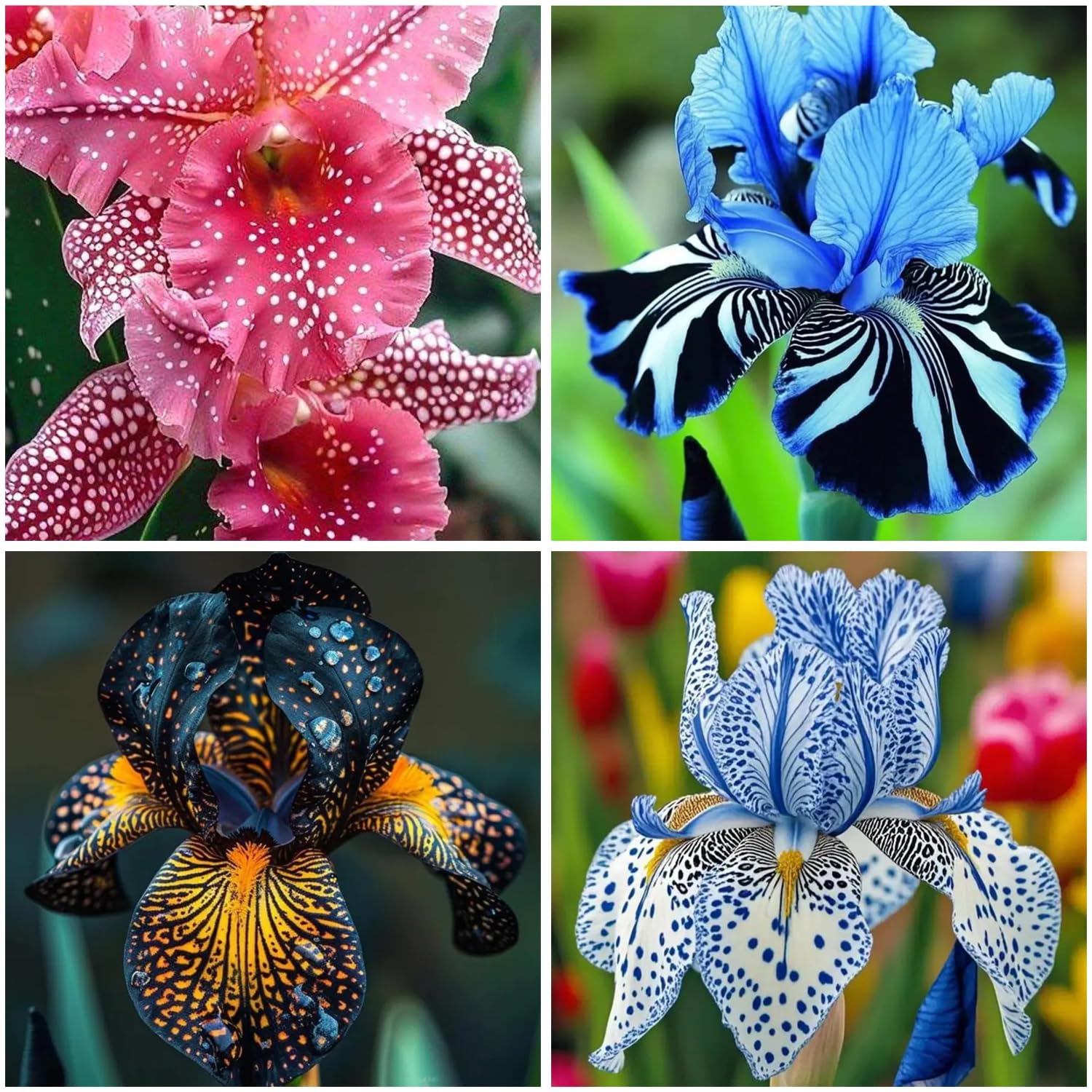 Mixrug rare exotic iris colors showcase striking patterns in small spaces.