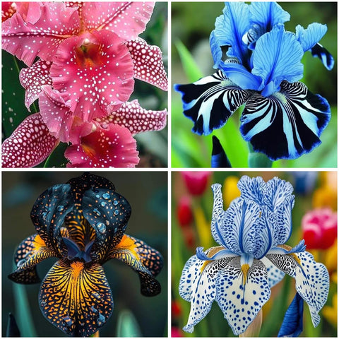 Mixrug rare exotic iris colors showcase striking patterns in small spaces.