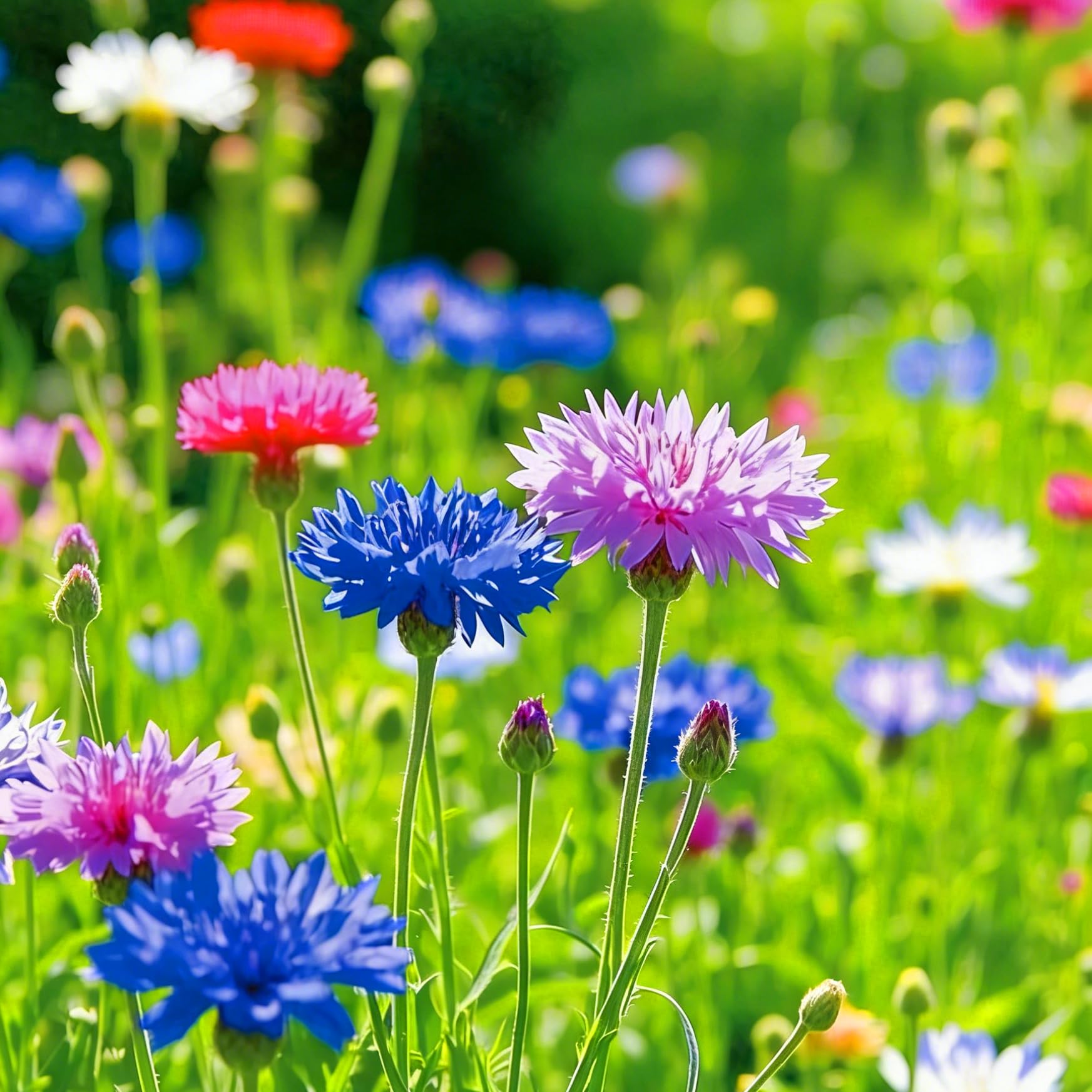 Sowing Mixrug cornflower seeds with germination tips for beginners.