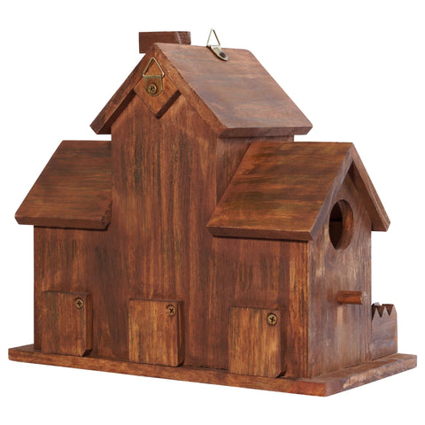 MIXUMON Bird House attracts bluebirds, wrens, and other species.