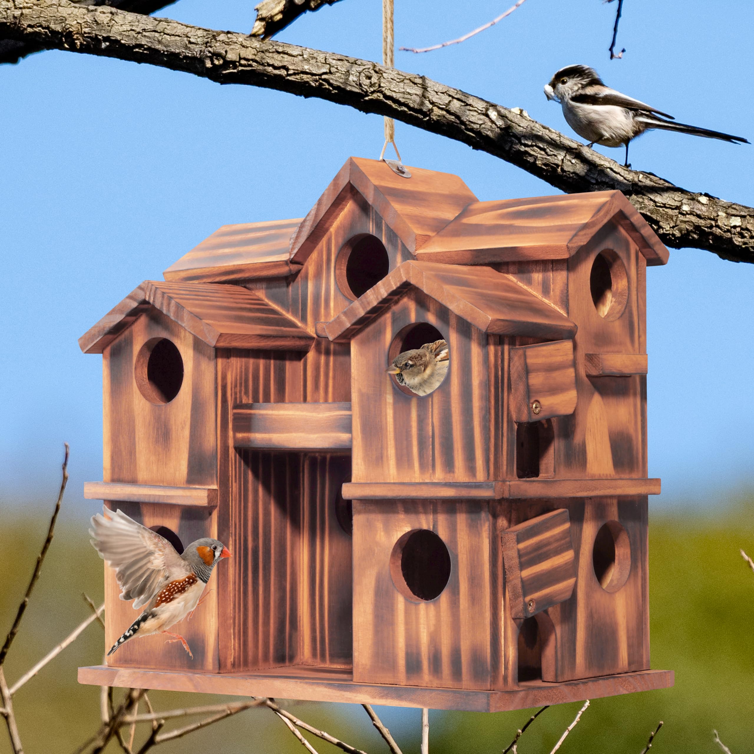MIXUMON carbonized pine finish highlights rustic texture ideal for weathered exteriors.