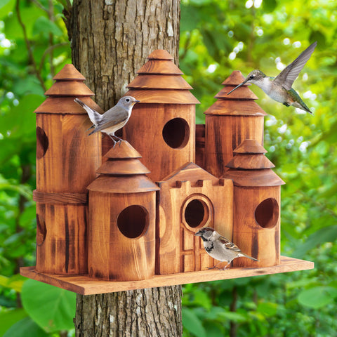 MIXUMON one-point-five-seven-inch entrance hole sized for small birds.