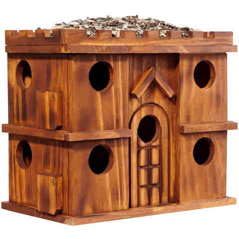 MIXUMON durable pine construction withstands weather in sun or rain.