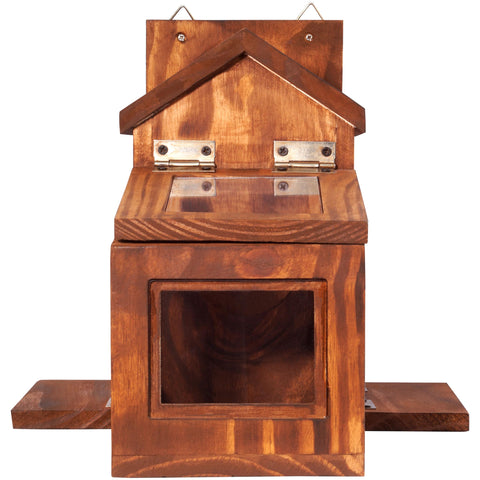 Mixumon Wood Squirrel Feeder ideal gift for wildlife watching in the yard