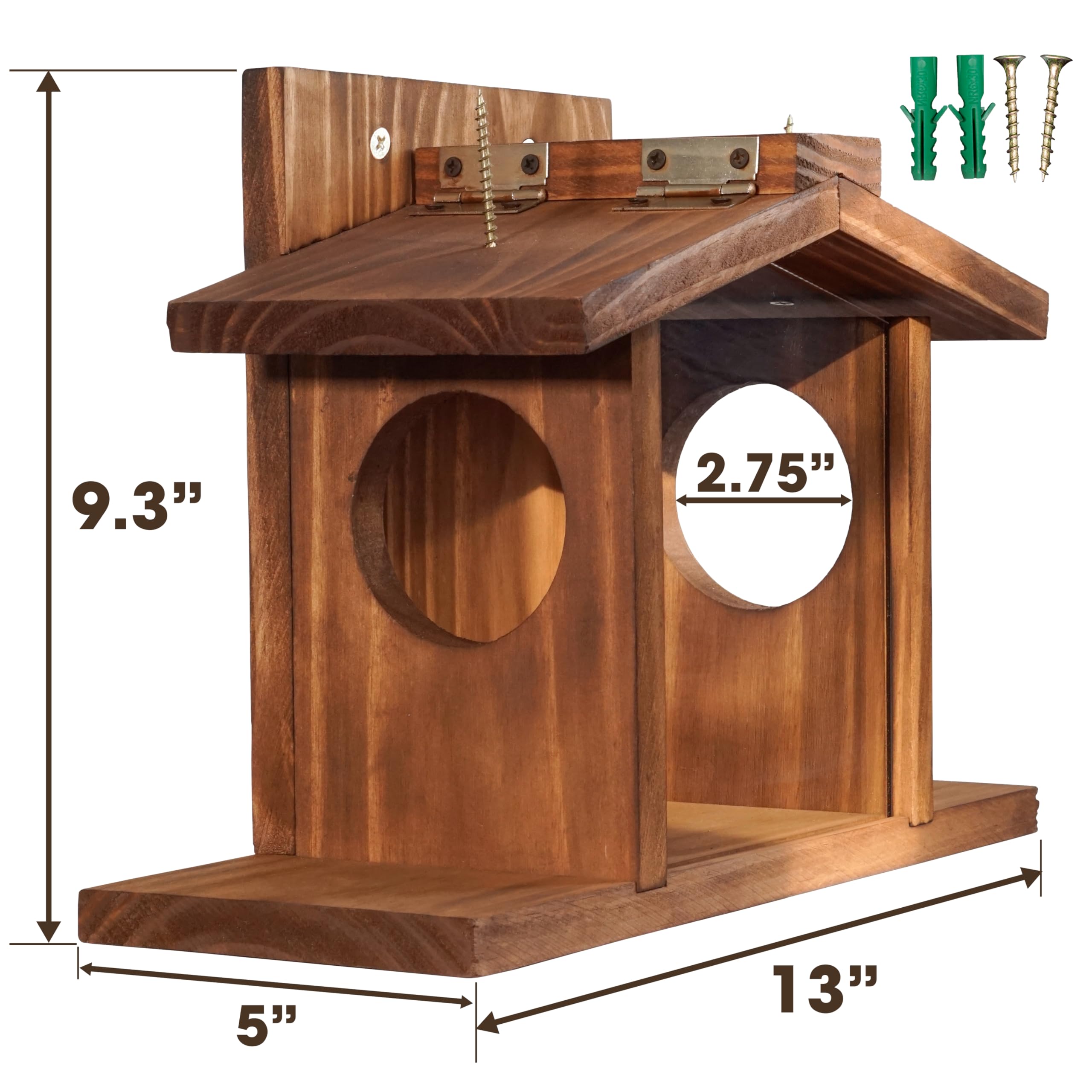 MIXUMON feeder tray shows a large capacity for nuts and corn.
