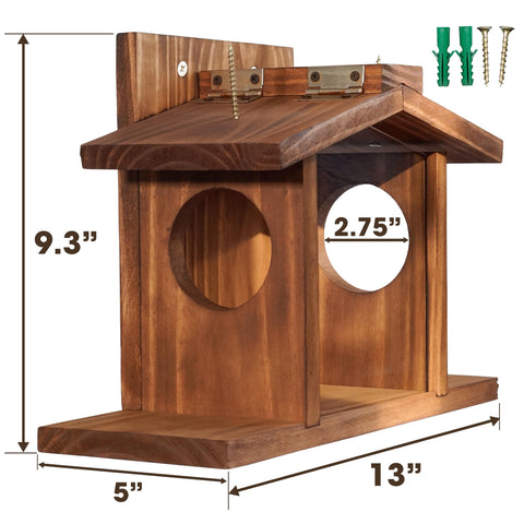 MIXUMON feeder tray shows a large capacity for nuts and corn.